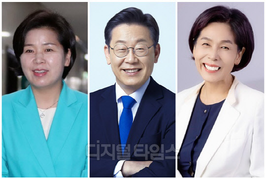 (왼쪽부터) 양향자 무소속 의원, 이재명 더불어민주당 대표, 최민희 전 국회의원. <디지털타임스 DB, 민주당 제공, 연합뉴스>